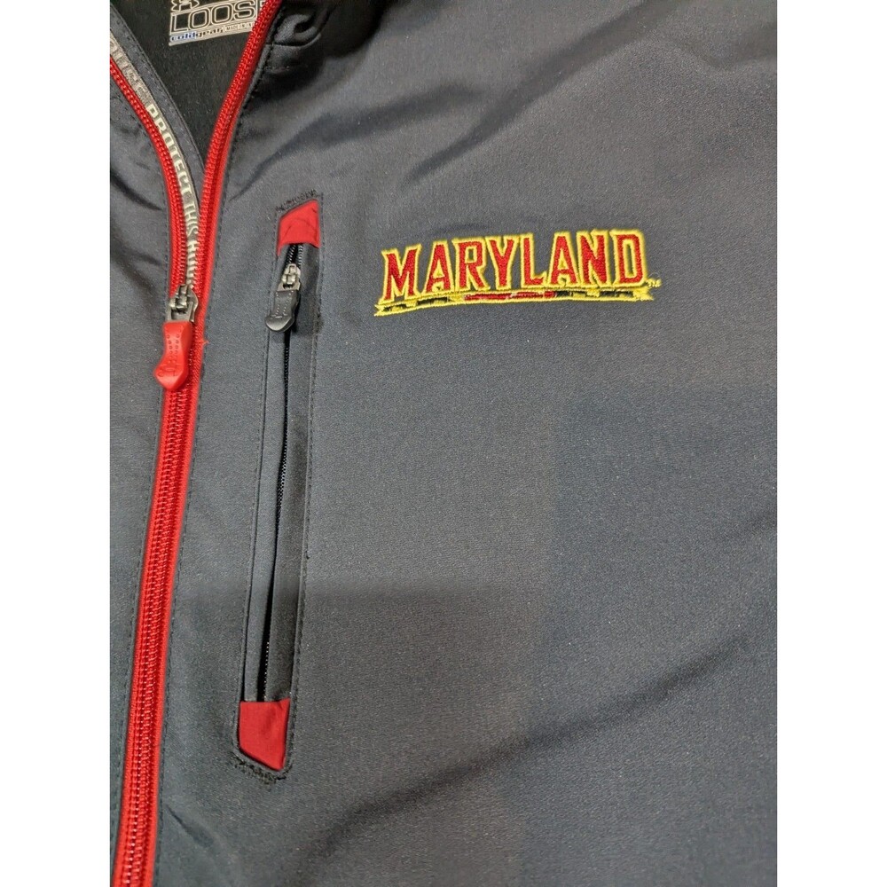 Under Armour Maryland Terrapins Jacket Men Small Loose Black Full Zip Terps - Picture 4 of 9